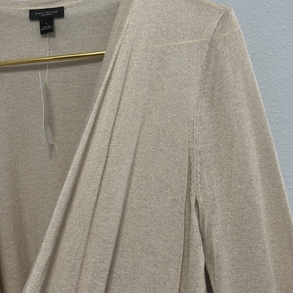 Nwt Ann Taylor Factory Cardigan Open front. Ribbed cuffs & hem. S & M - Picture 7 of 8